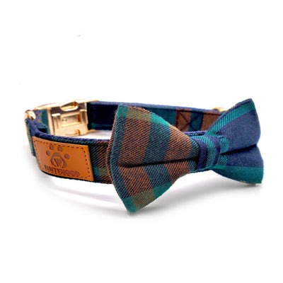Dreamboat bow tie dog collar