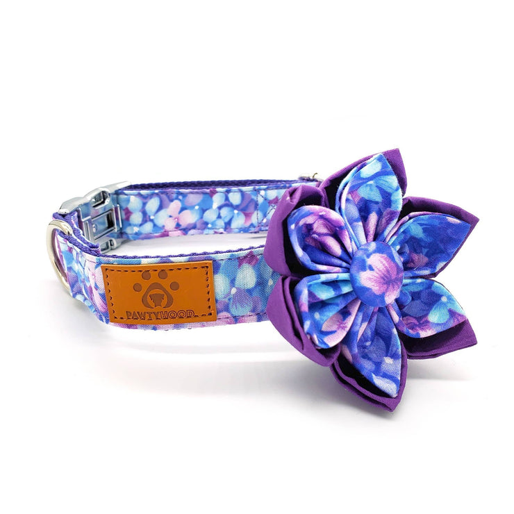 Magic Purple Flower Dog Collar | Pawtyhood
